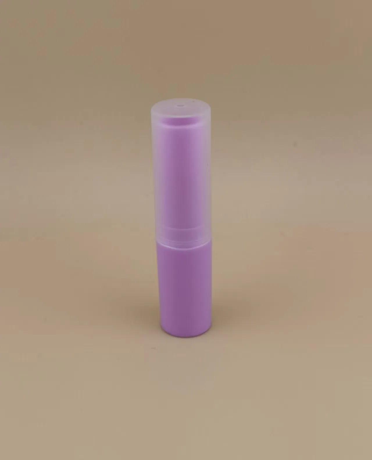 Purple Small Lip Balm Packaging with Clear Matte Smooth Lid for Lipsticks