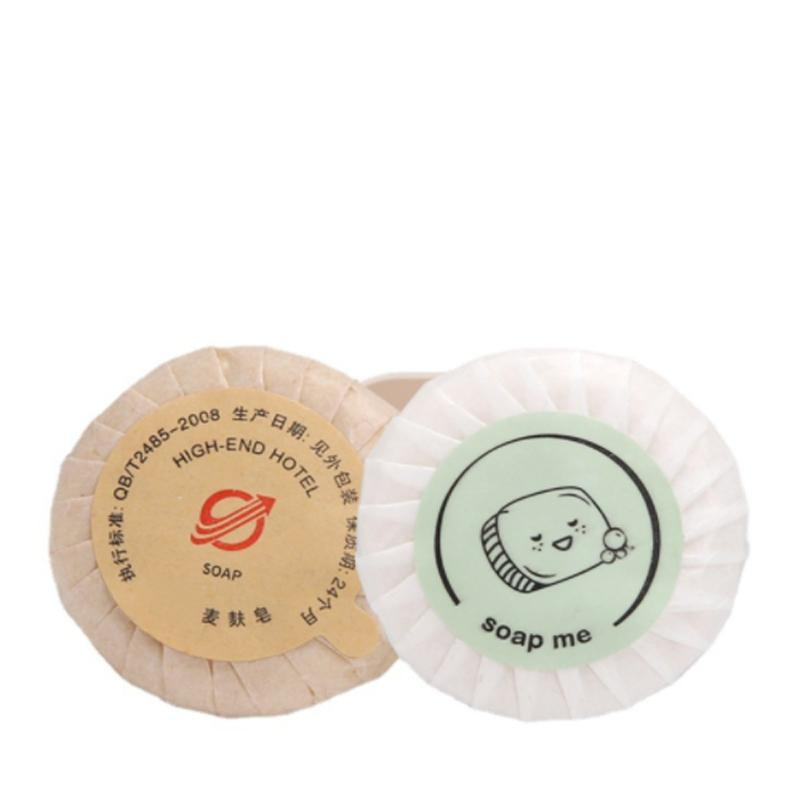 Custom Logo Round Hotel Toilet Soap Disposable Luxury Hotel Bath Small Soap