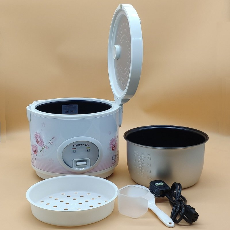 Traditional 1.8L Rice Cooker with 4L Jar for Easy Cooking