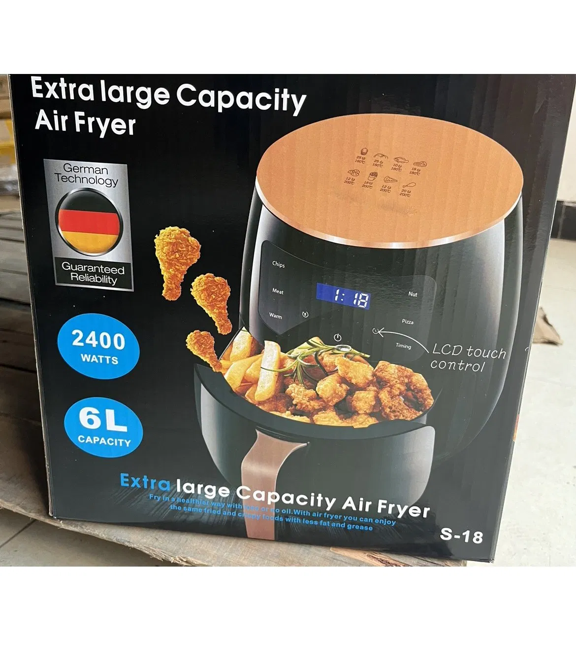 Fryer Silicone Oven Weighing Tongs Equipment 7.5L Friteuse 12V with Mobile 9 Quart Double Basket 12 Litres Moulds 20 Air Fryers