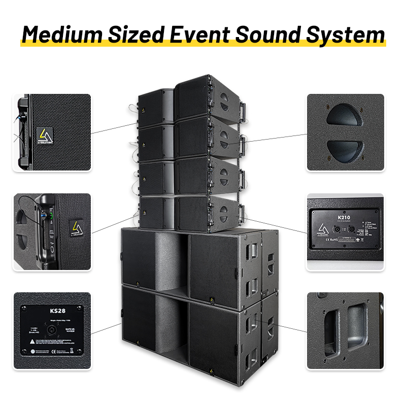K210+Ks28 Passive Complete Professional Sound for System