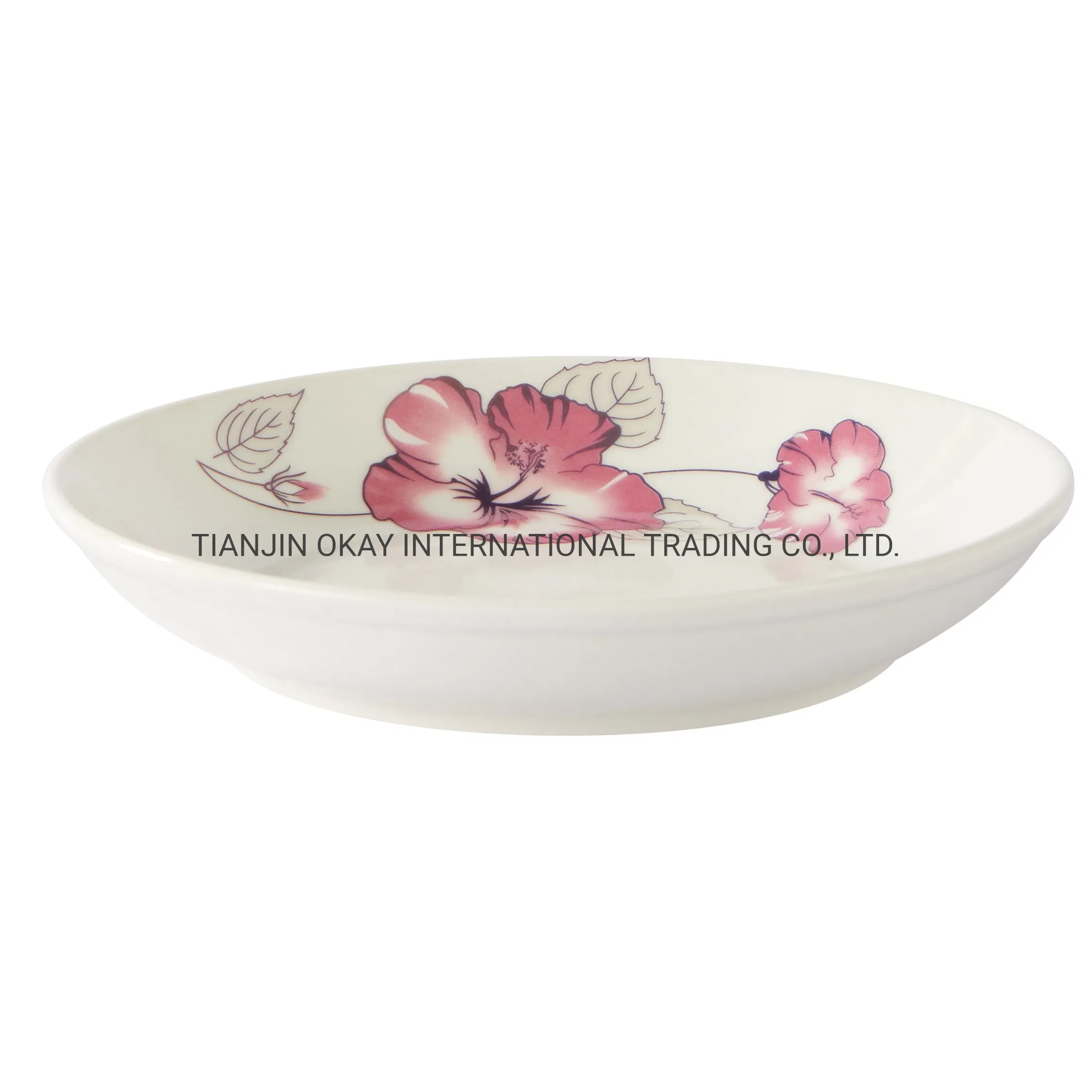 Custom 8 Inch Luxury Sublimation Blank Heat Transfer Porcelain Plates Nordic Plates Dish Ceramic Plate Dinnerware