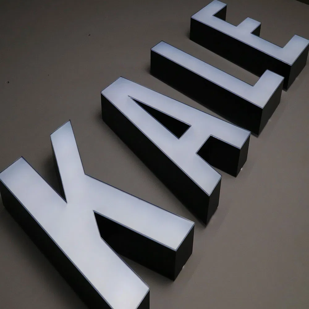 LED 3D Letters Business Sign Logo Signage Outdoor Metal Shop Store Frontlit Acrylic Channel Luminous Letter Advertising Sign