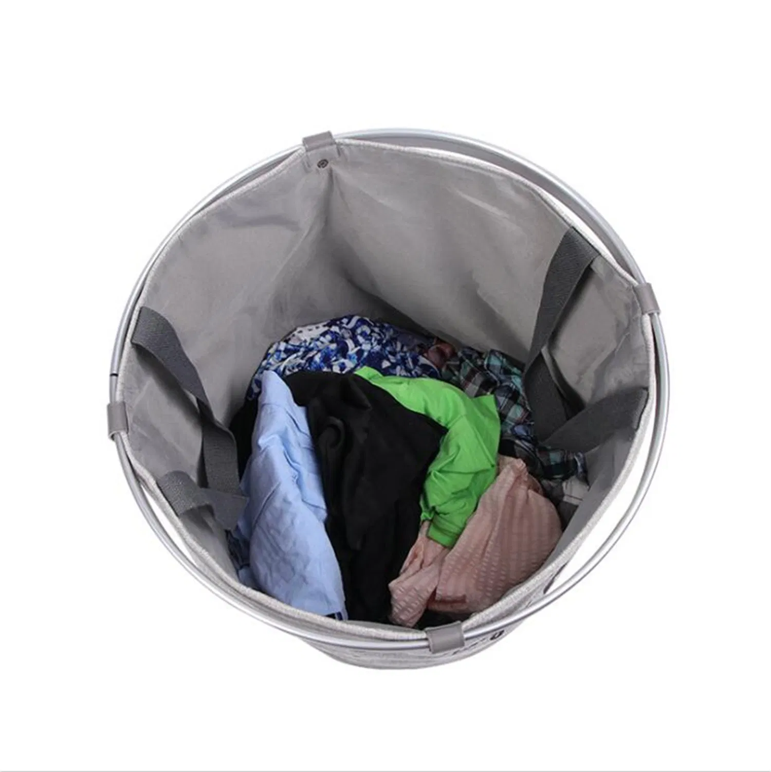 Round Shape Linen Laundry Basket