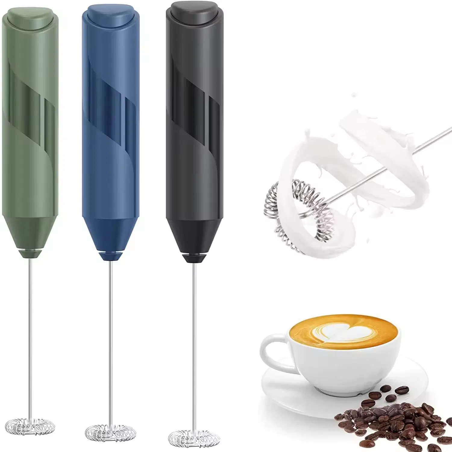 Wholesale Mini Automatic Electric Whisk Battery Powered Handheld Milk Frother for Coffee & Tea Frother