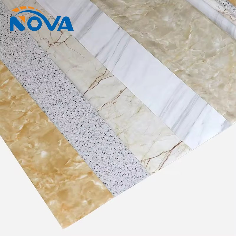 Самоклеящиеся обои-плитка Nova XPE, мрамор, желтый, 30x60 см