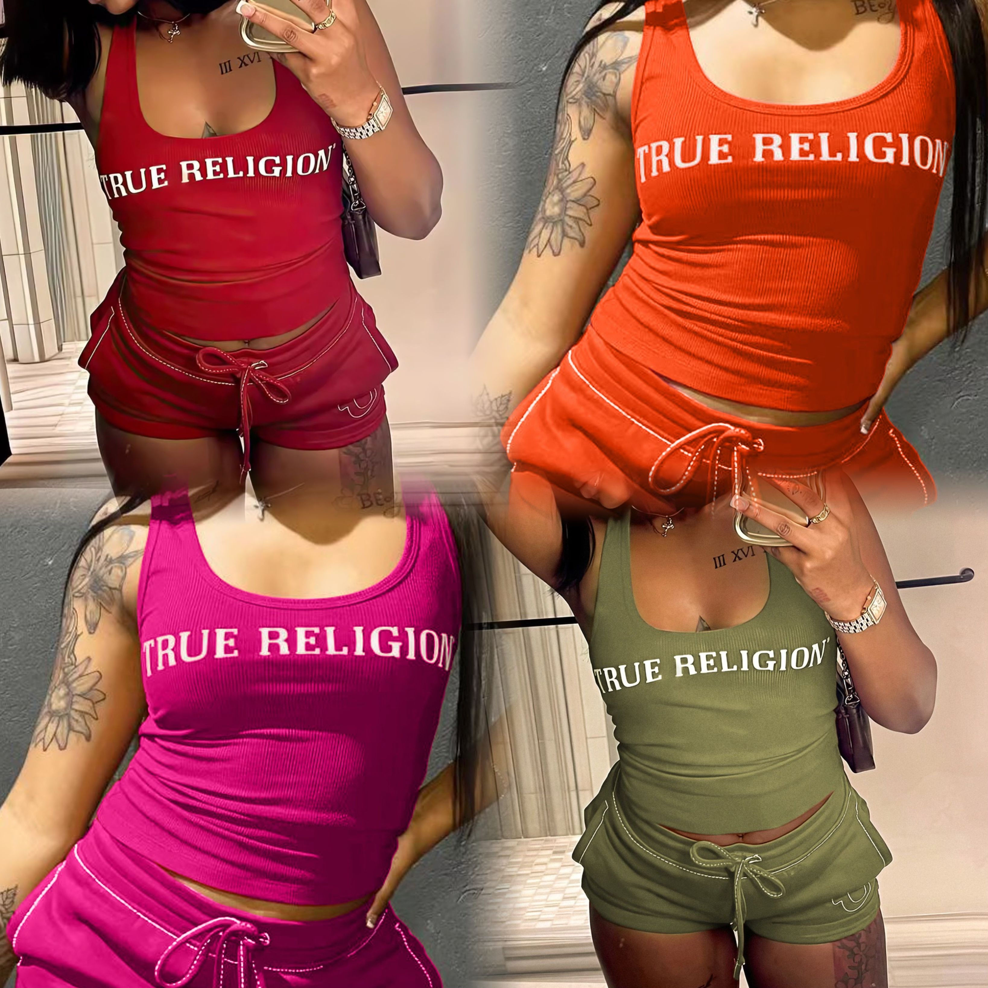 Комплект женский летний майка и шорты