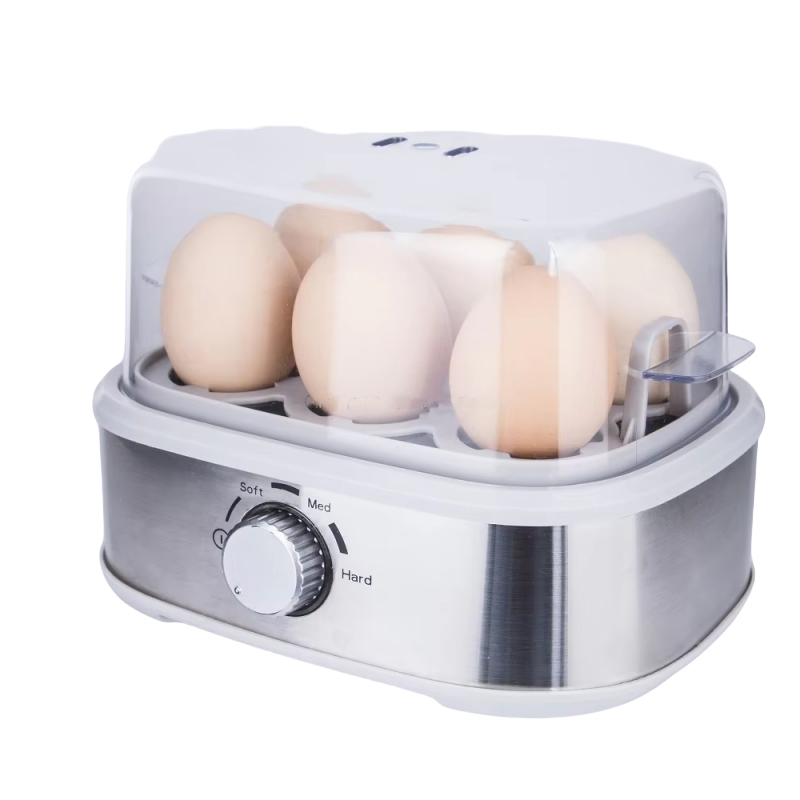 6 Eggs Home Portable Egg Boiler Electric Egg Cooker with Plastic Cap