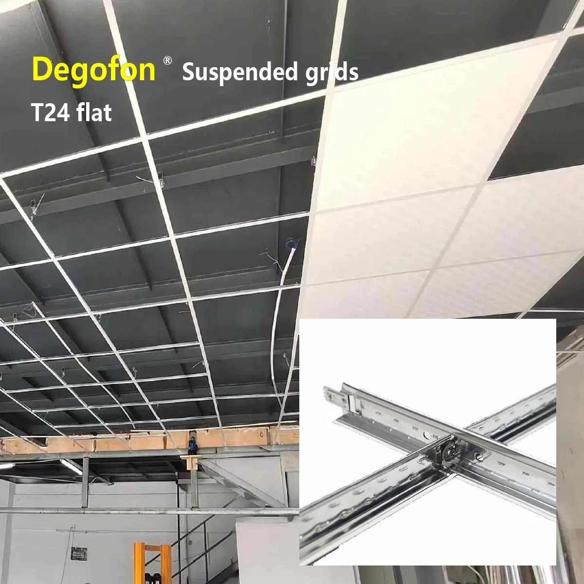 Nrc 0.9 High Acoustic Square Fiberglass Ceiling Tiles in Office and Cinema