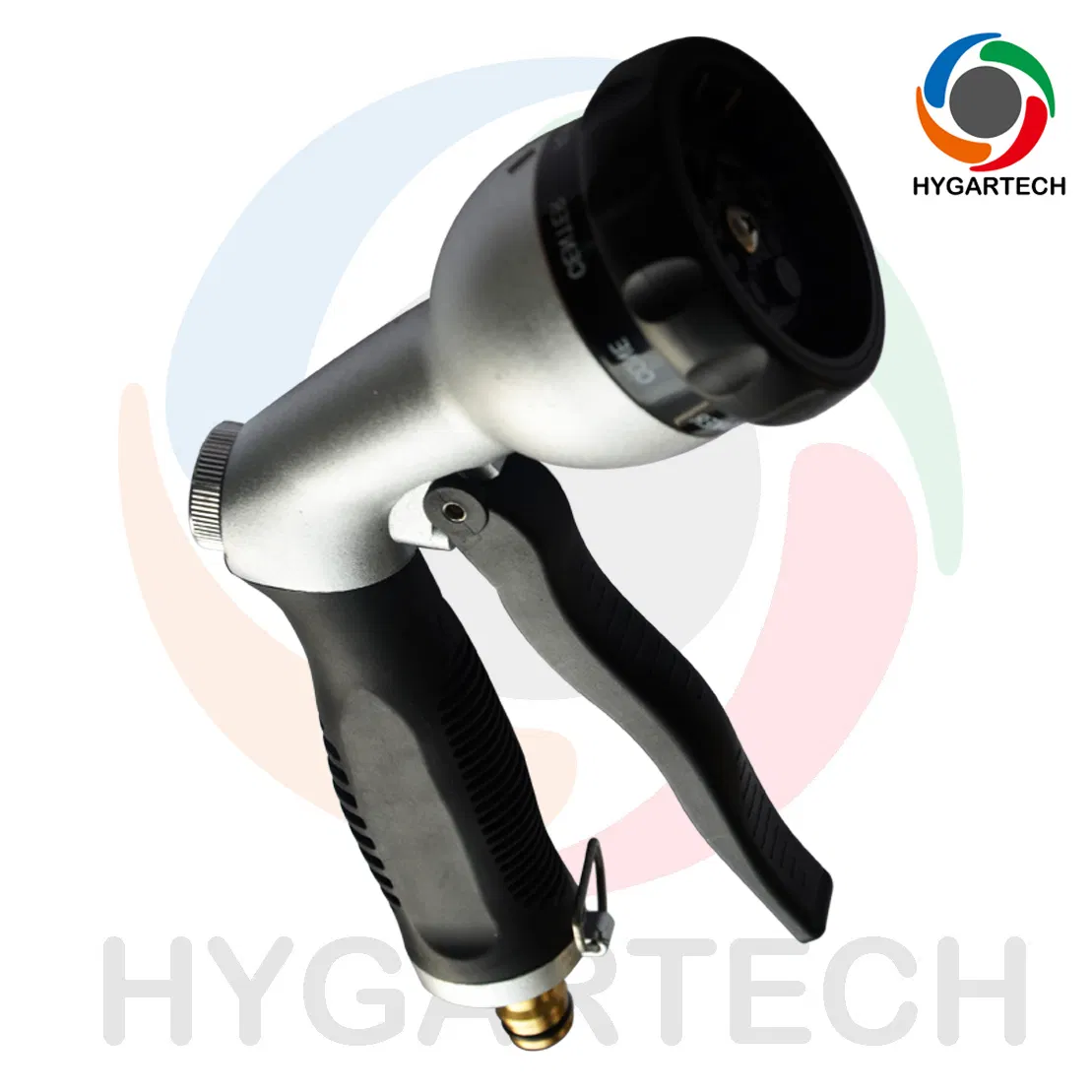Metal 8-Model Garden Hose Nozzle Down Pressure Washer with Front Trigger Control