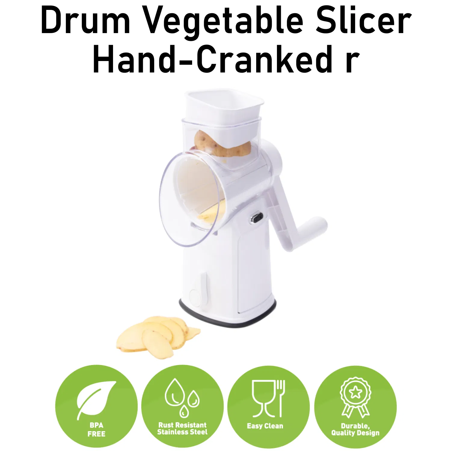 Ротационная тёрка для сыра и овощей с 3 лезвиями