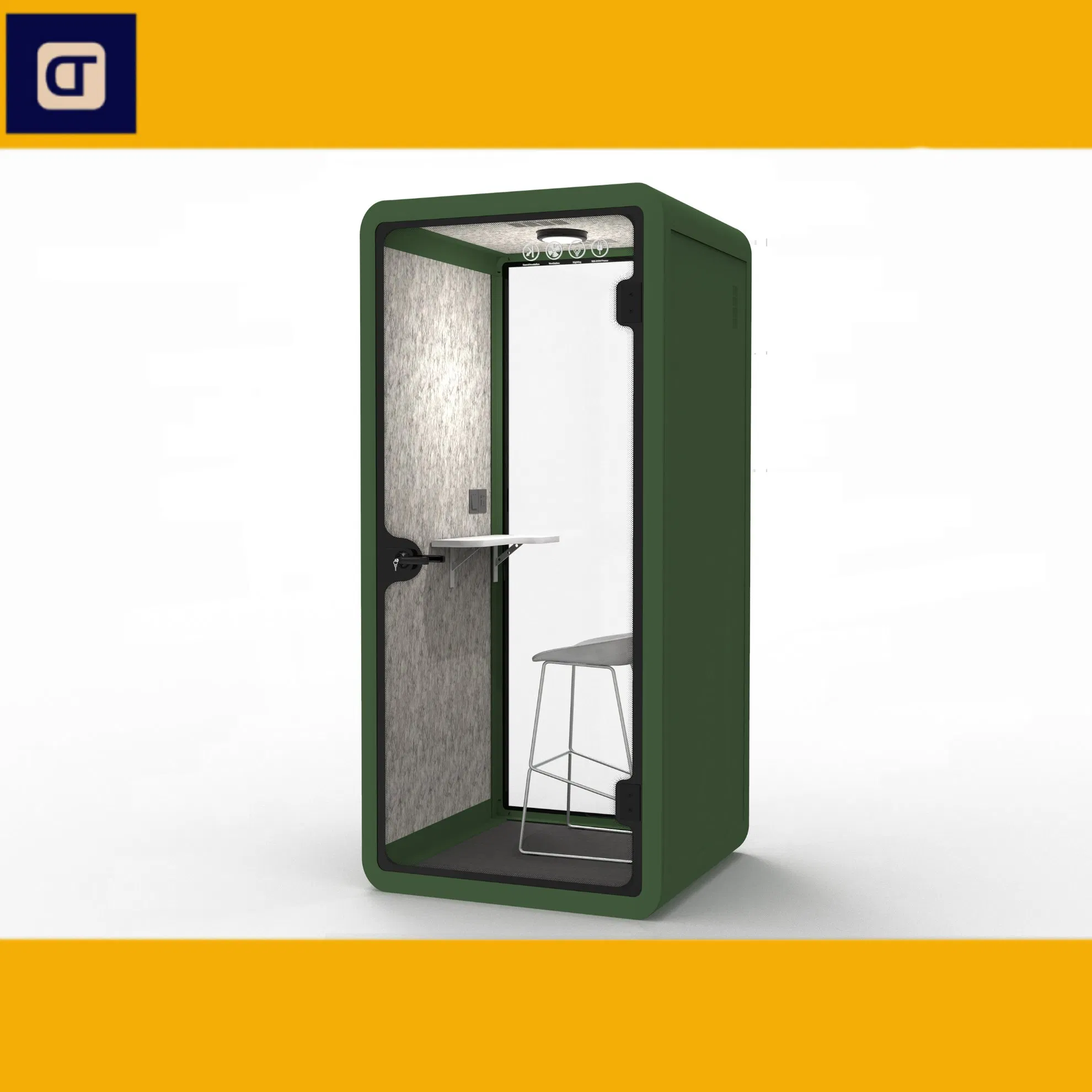 Acoustic Silent Pod Phone Booth - Soundproof Meeting Pod for Office Spaces