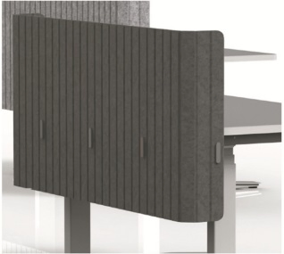 Polyeste Fiber Sound Absorption Class B Fireproof Desk Screen