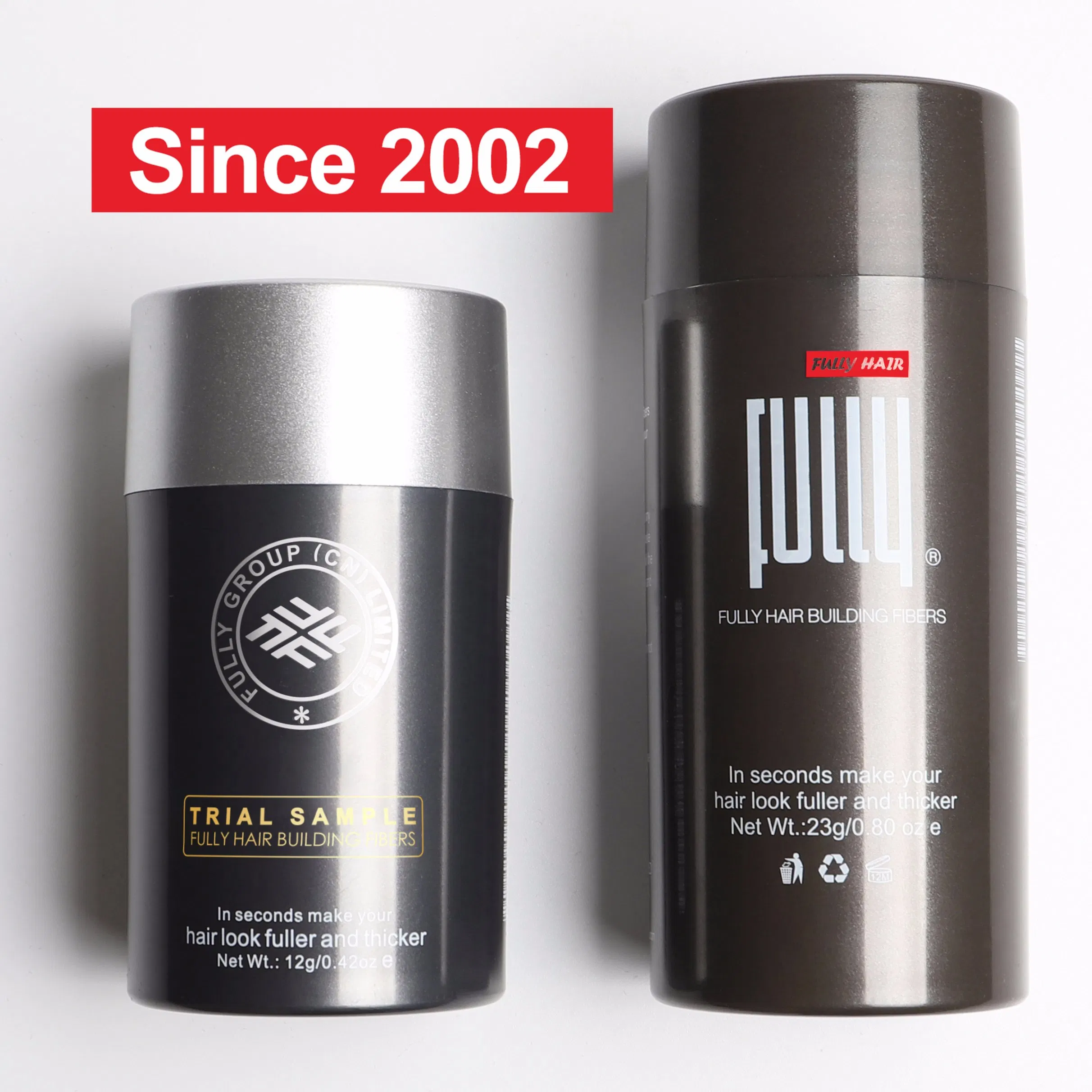 Free Sample Wholesale 27.5g Private Label Fully Plant Keratin Hair Building Fibers