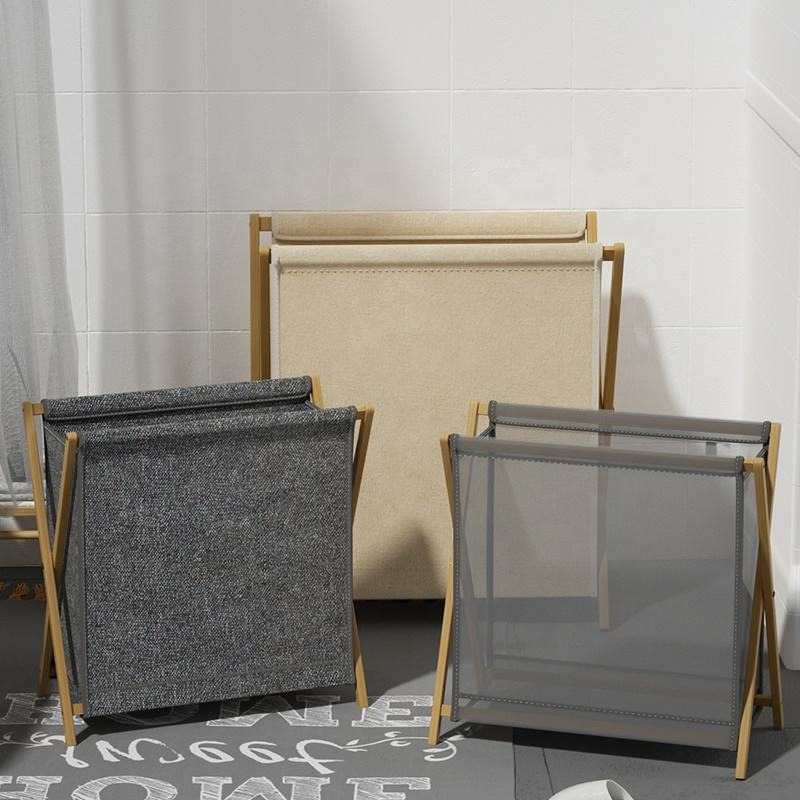 Household Foldable Laundry Dirty Clothes Storage Basket with Lid