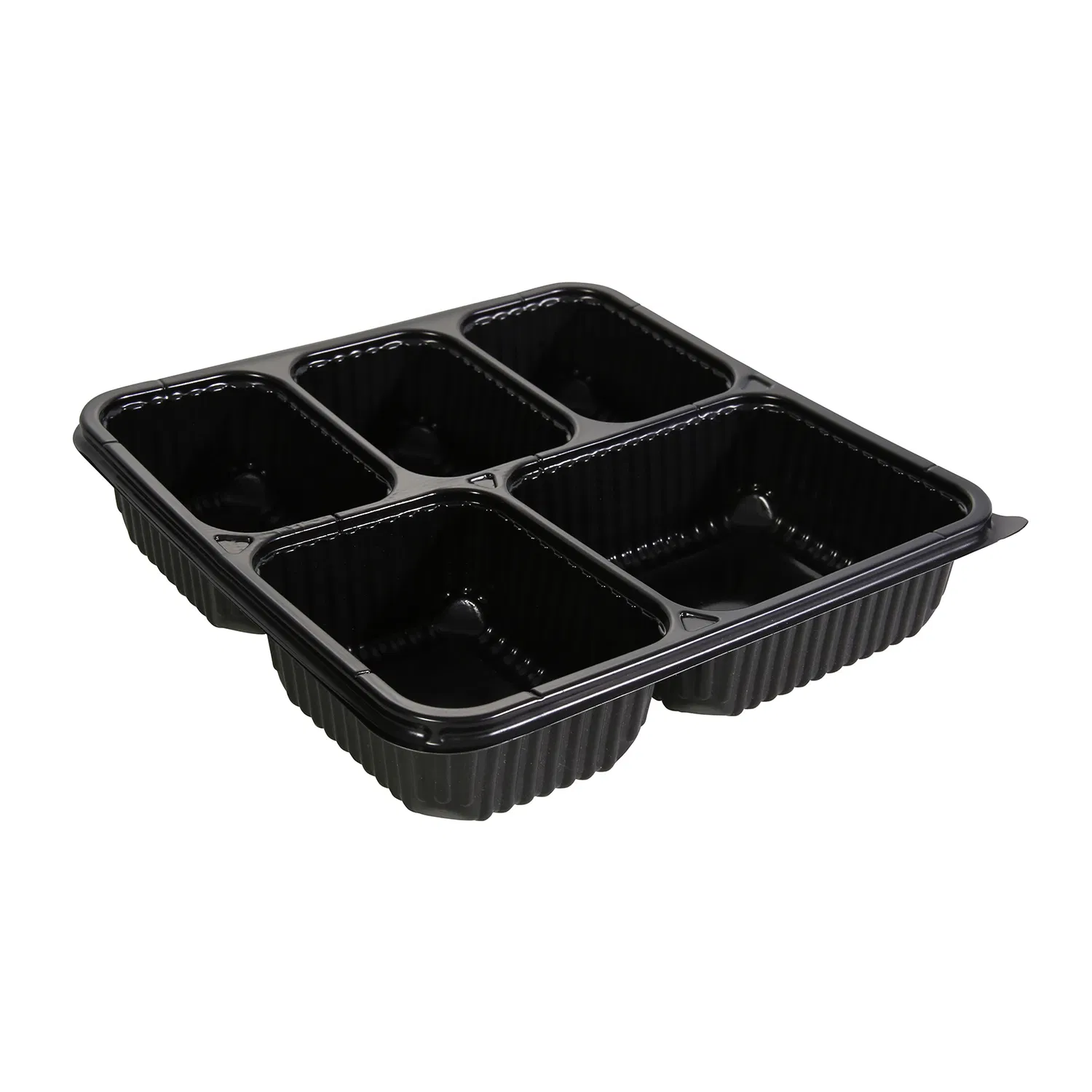 5 Compartment Clear Compartment Food Plastic Box