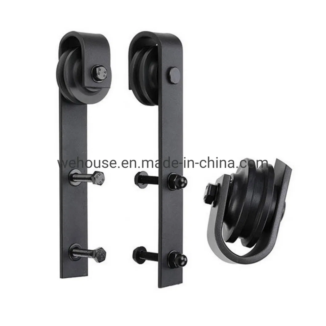 Wholesale Barn Door Track Sliding Heavy Duty Garage Doors Rail Roller Gate Guide Kit Rolling