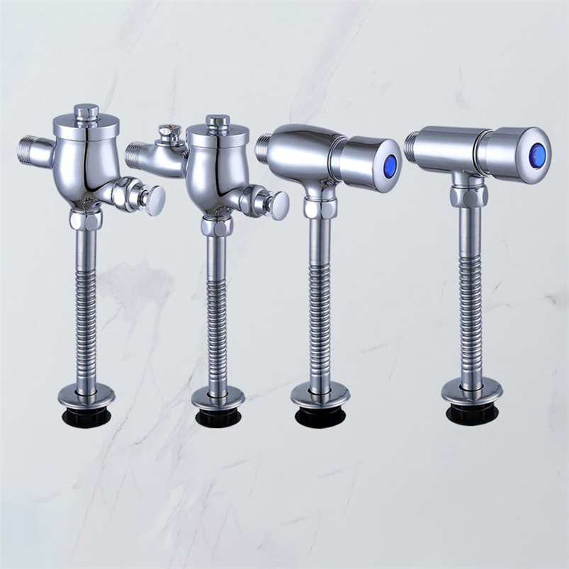 Wholesale Modern Standing Urinal Flush Valve: Automatic Time Delayed Sensor, Pedal Type, Brass Material, Chrome Finish