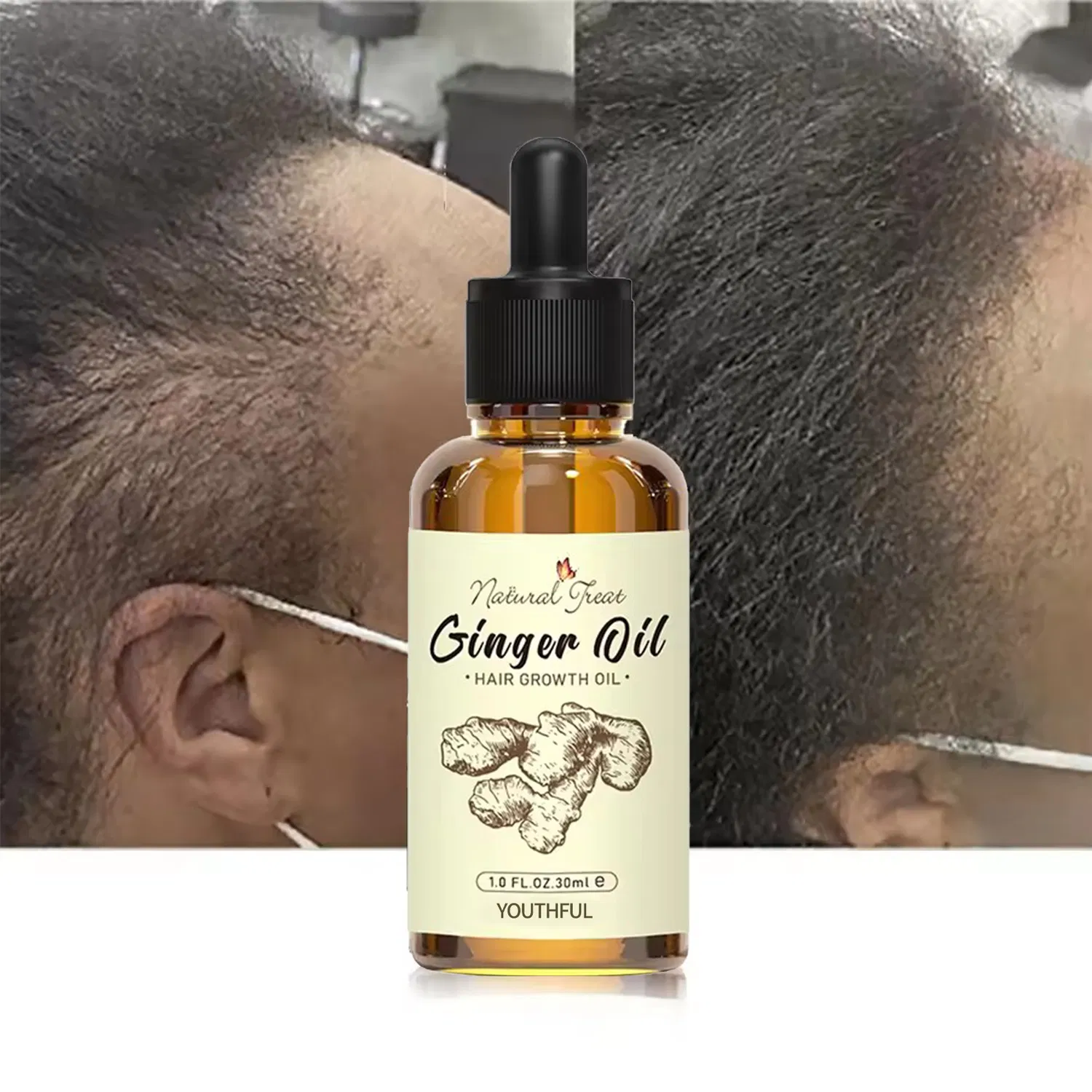 Natural Organic Scalp Vegan Black Hair Care Essential Oil
