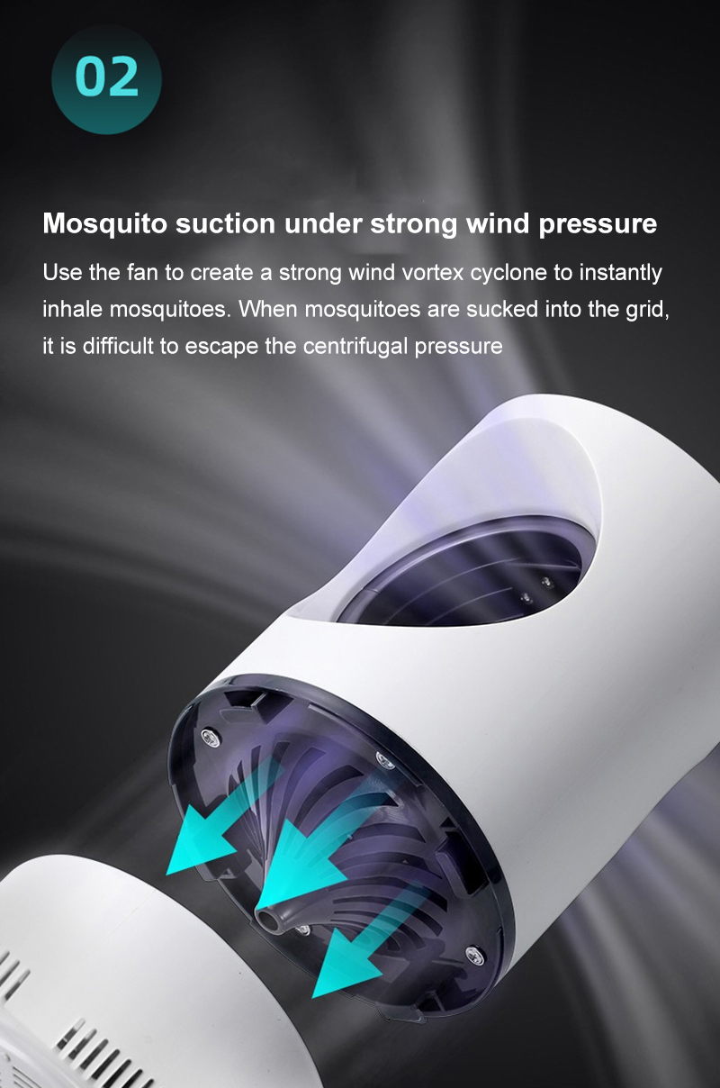 Household USB Photocatalyst Mosquito Killer Light Fly Killer Repellent Indoor Suction Mosquito LED Lamp