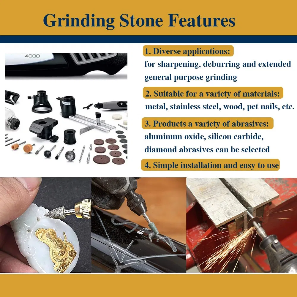 Абразивные головки цилиндрические для Dremel