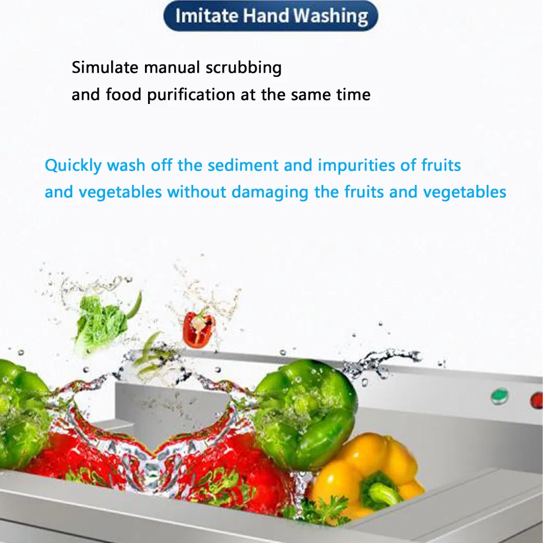 High-Tech Large Capacity Vegetables Fruits Washing Machine for Restaurant and Canteen