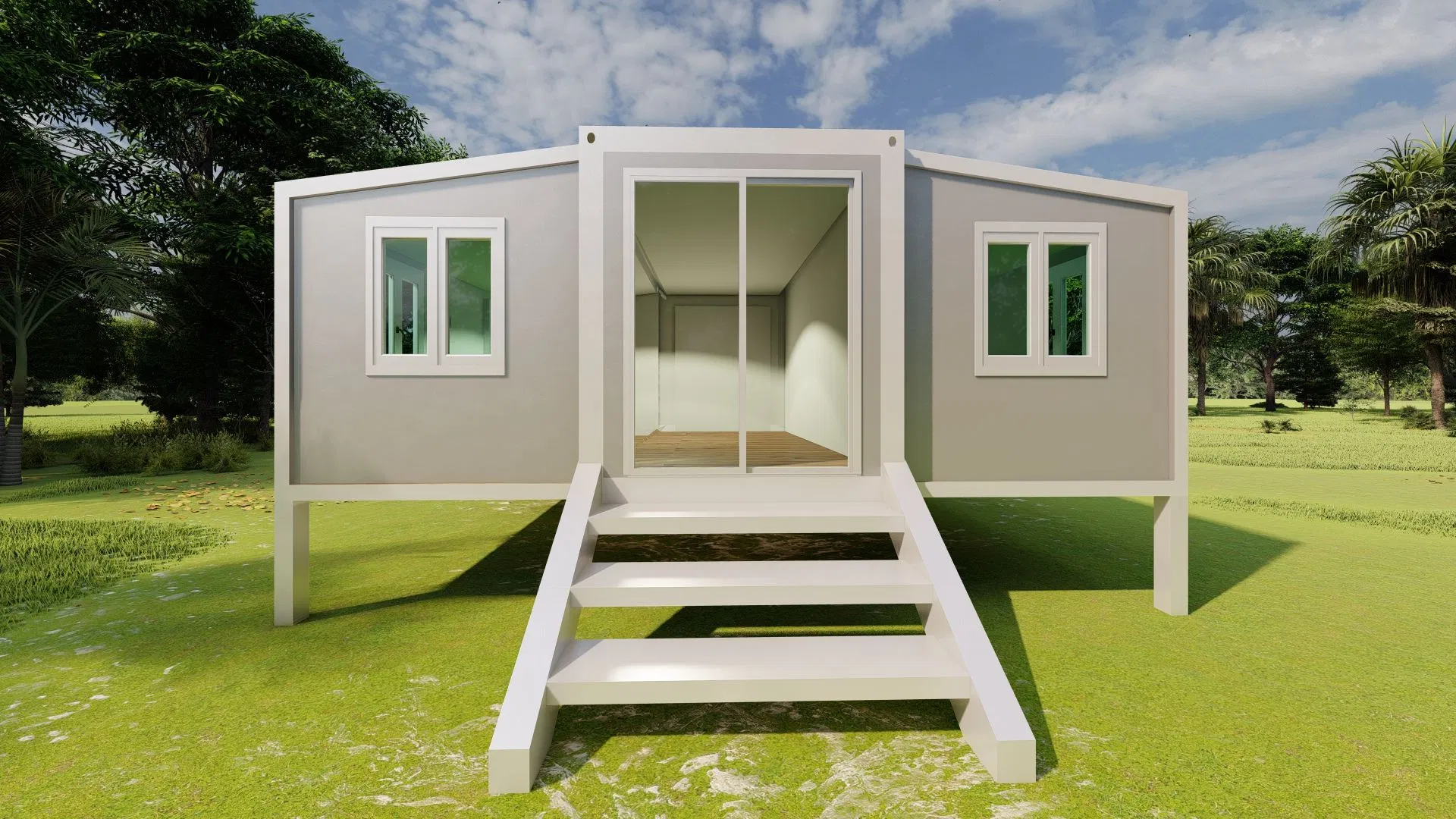 Office Building Prefabricated Modular House Security Foldable Container Home