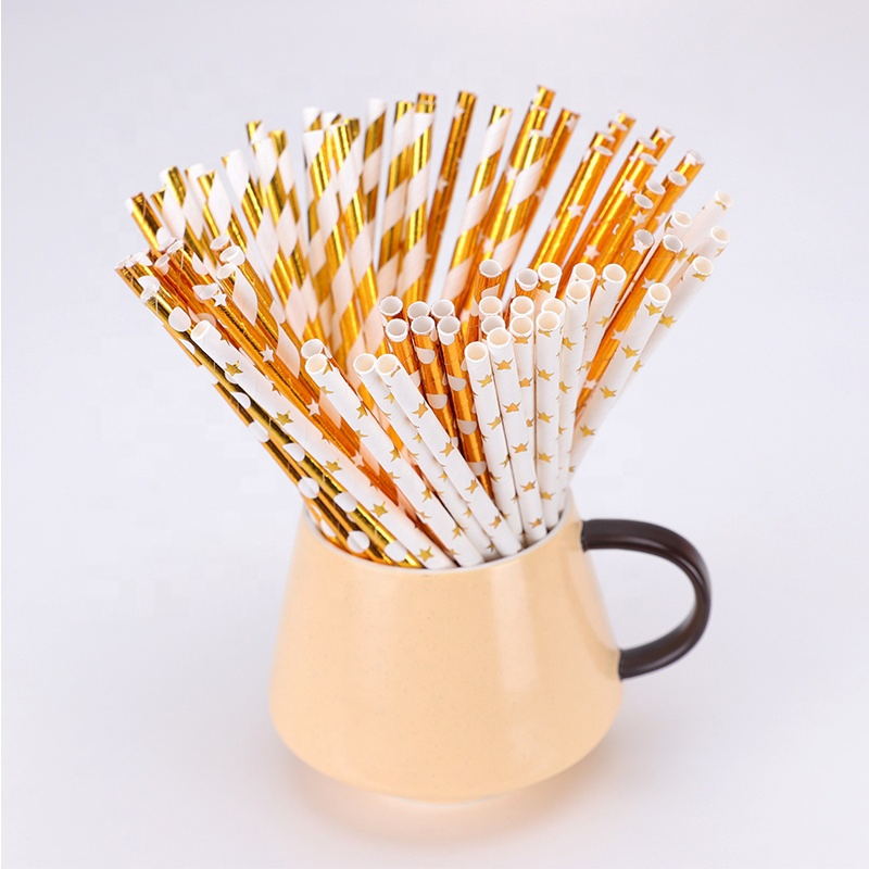 Hot Selling Colorful Drinking Flexible Foil Paper Straw for Juice