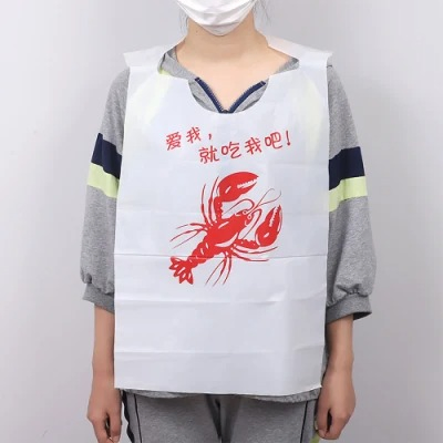 Waterproof Plastic Disposable Dental Bib with Pocket