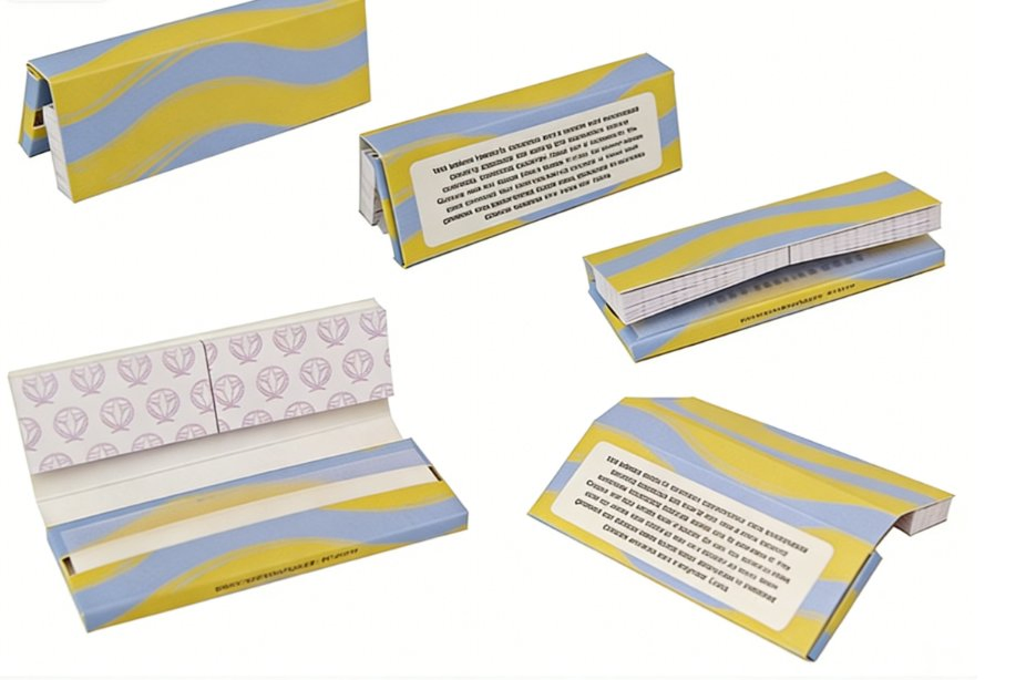 Customized 110mm King Size Slim Pure Untreated Extra Thin Tips Rolling Paper