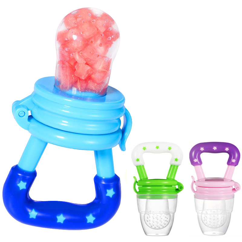 Wholesale Custom Colors 100% BPA Free Silicone Baby Fruit Feeder Pacifier