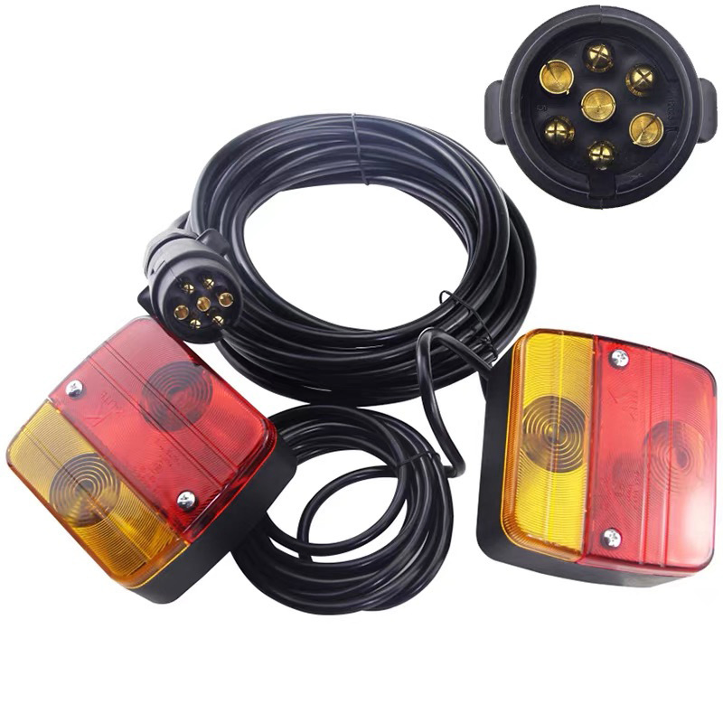 12V IP68 Waterproof LED Trailer Light Kit with 10m Cable and 7-Way Plug