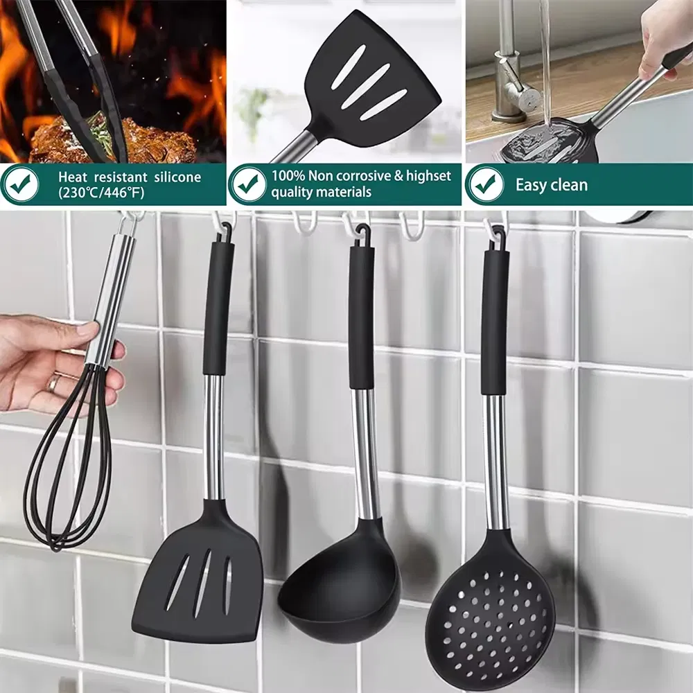 Professional Manufacturers Baking Tools Nonstick Utensilios De Cozinha De Silicone Hotel Kitchen Cooking Utensils