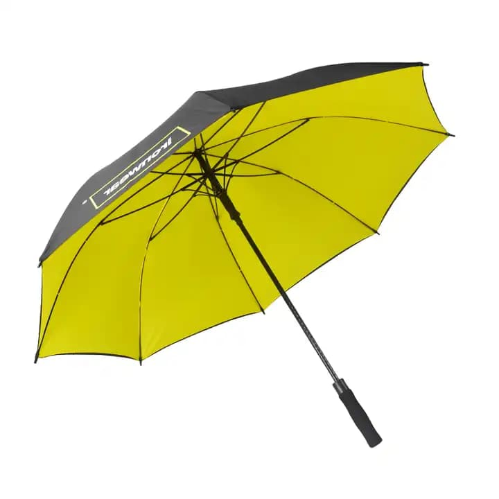 New Design Fashion Business Promotion Advertising Manual Wooden Handle Straight Handle Umbrella