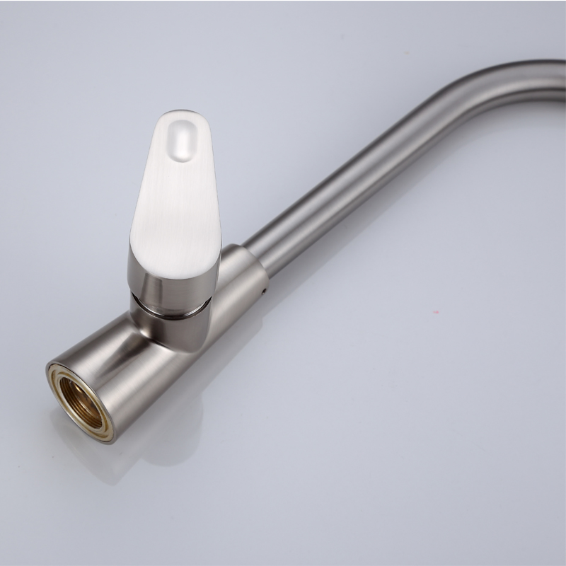 Electroplating Alloy Kitchen Faucet High-Arch Tap for Kitchen Sink Free Lead Cartridge