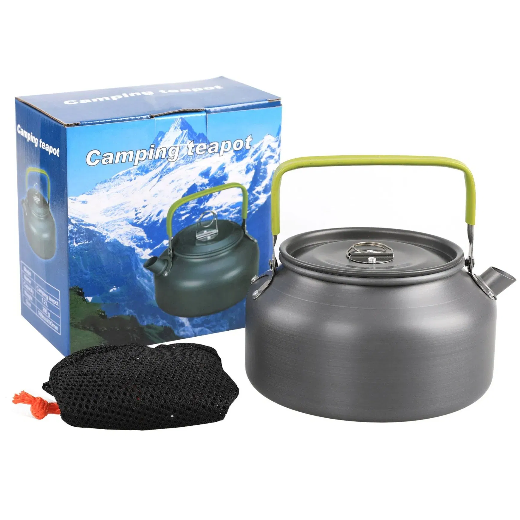 1.2L Outdoor Tea Pot Camping Kettle Water Pot