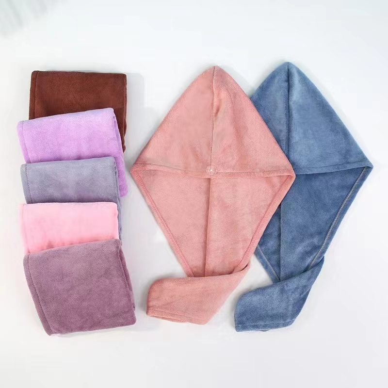 Cloth Hair Dry Hat Shower Towel Turban for Women Lady Shower SPA Head Wrap Hair Drying Hat Turban Dry Hair Cap