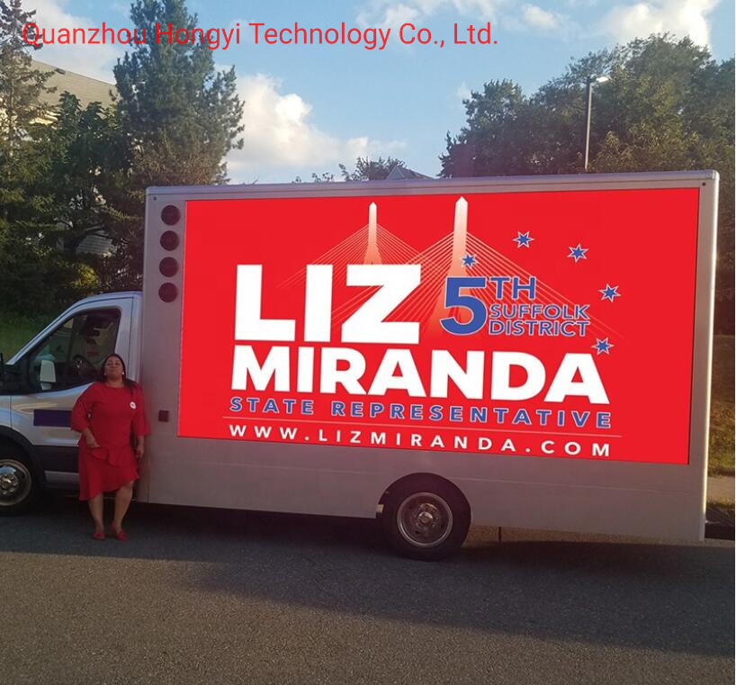 High Contrast Best Dissipation Factory Direct Sell P6 3 Sides Truck LED Advertising Billboard