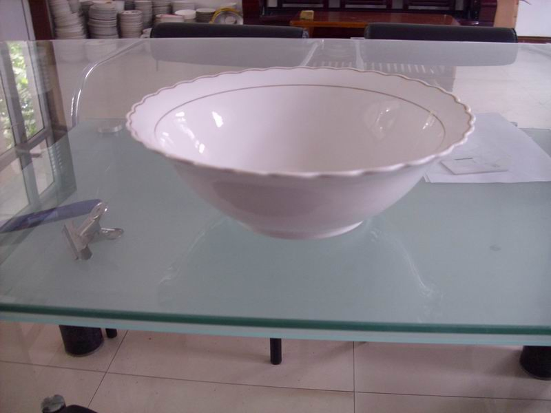 5-10 Inch Salad Bowl with Ggk Golden Line Porcelainware Ceramics Tableware