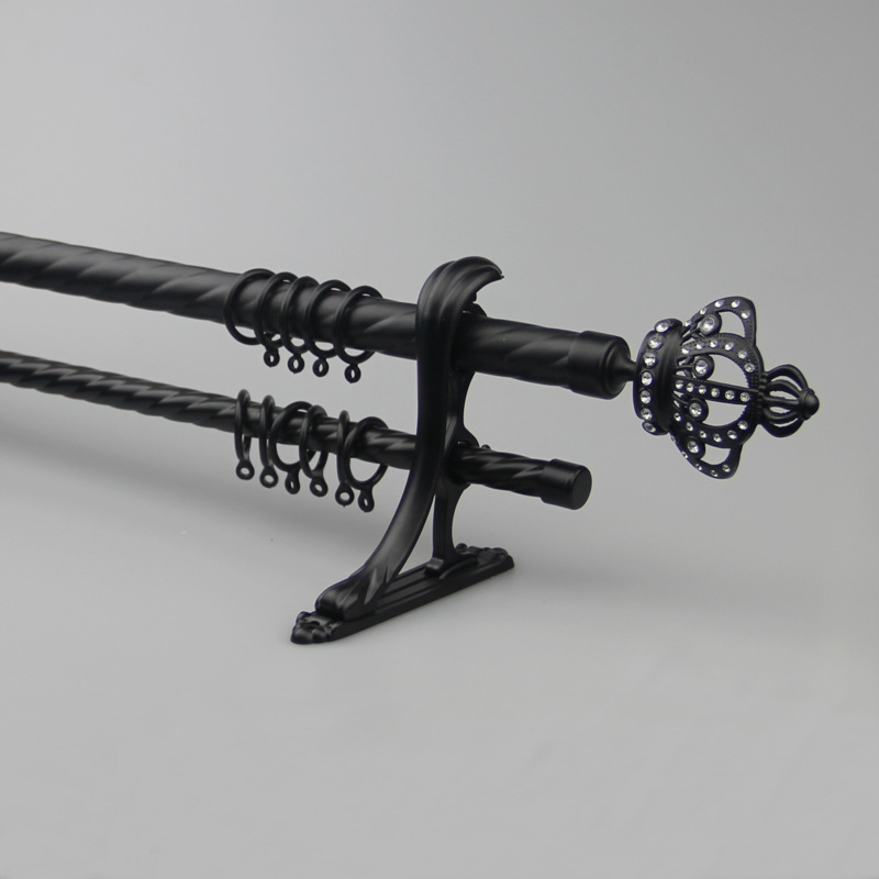 New Designs Installation Convenient Extendable Telescopic Adjustable Curtain Rod Pole Set