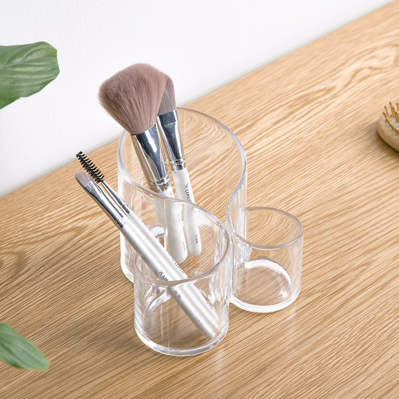 Acrylic Makeup Brush Organizer Holder Clear Cosmetic Brushes Storage Multi-Purpose Makeup Brush Holder
