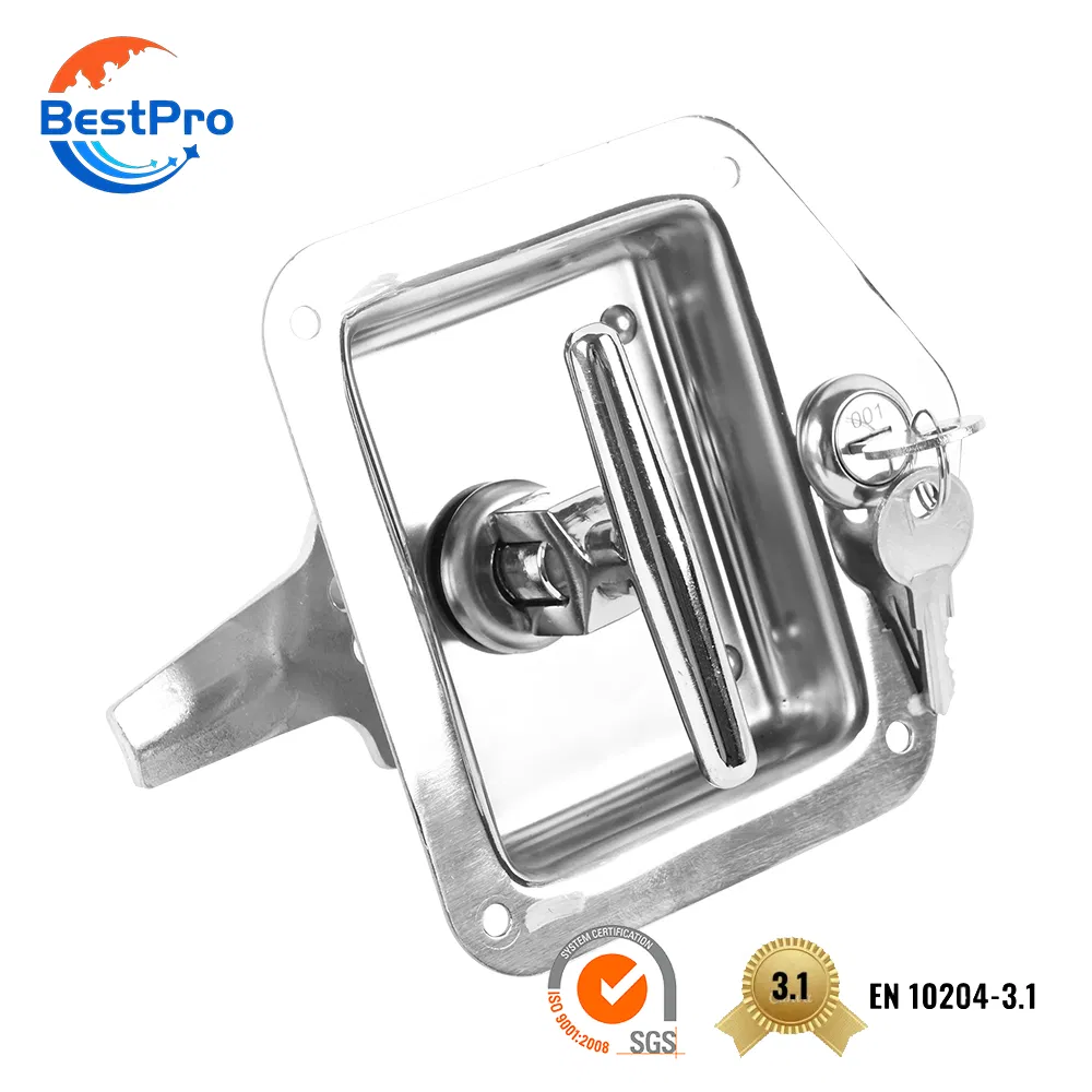 Custom Non-Standard Stainless Steel Small Cam Lock Heavy Duty Lock Black Paddle Latch for Toolbox RV Doors Cabinet Enclosure Box Case