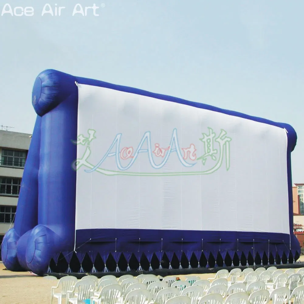 Outdoor Inflatable Viewing Screen Square Thick Movie Screen for Lawn Parties or Backyards