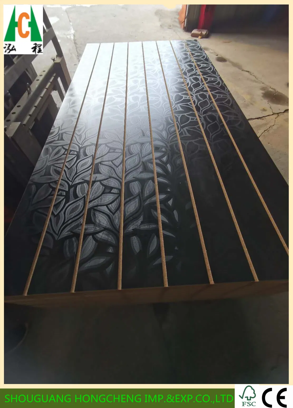 Slatwall Melamine Slotted MDF Board with Aluminum