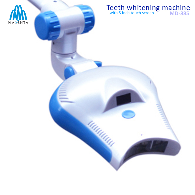Portable 5 Inch Tourch Screen Cold Light Teeth Whitening System for Beauty Salon Rose Color