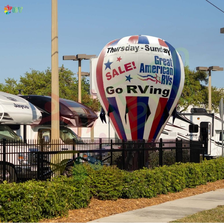Outdoor Rooftop Large Advertising Inflatable Ground Balloon Hot Air Balloon for Sale Inflatable Balloon