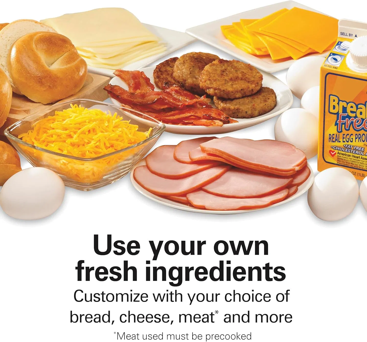 Dual Breakfast Sandwich Maker with Timer