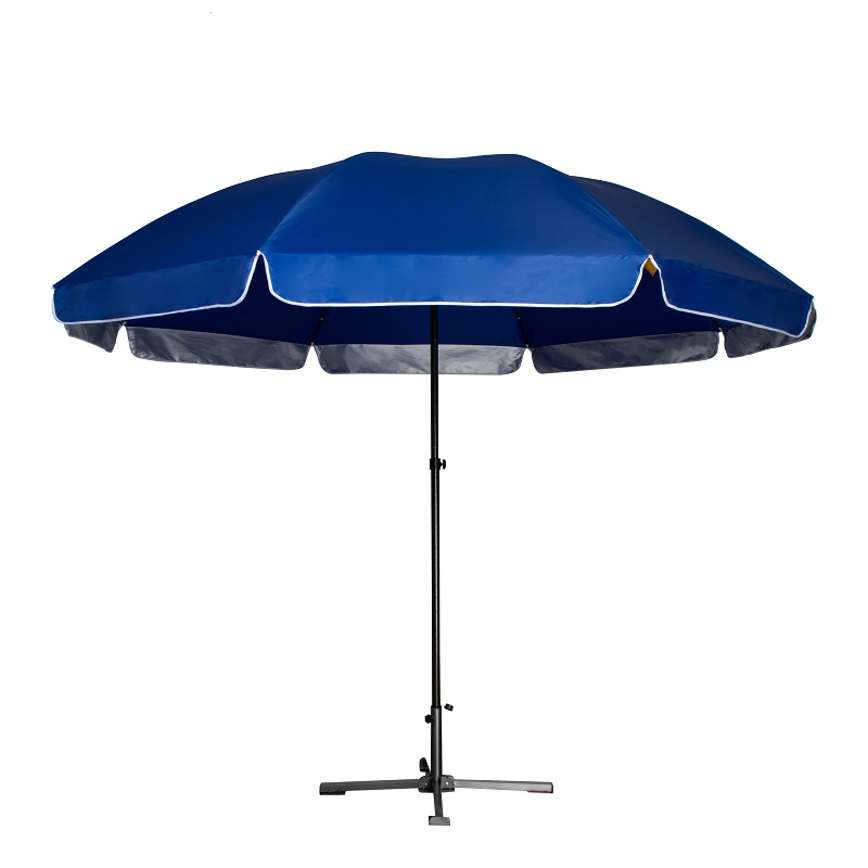 Cheap Promotional Custom Oxford Fabric Stripe Printed Parasols Outdoor Beach Umbrella