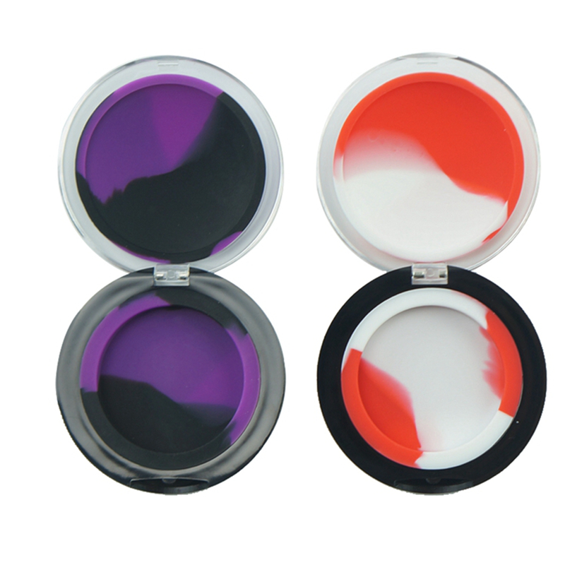 Makeup Mirror Shape Acrylic Silicone Storage Box Container