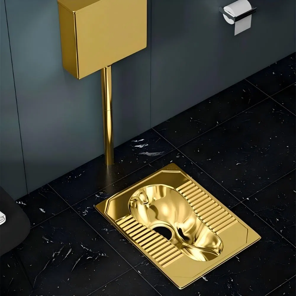 Hotel Prison Engineering Toilet Stainless Steel Squat Toilet 304 Squat Toilet